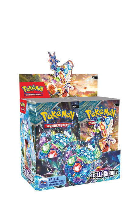 Pokémon - Karmesin & Purpur - Stellarkrone Booster Display - Deutsch