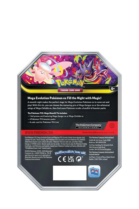 Pokémon - Mega Moonlit Tin Box Mega Clefable ex - Englisch