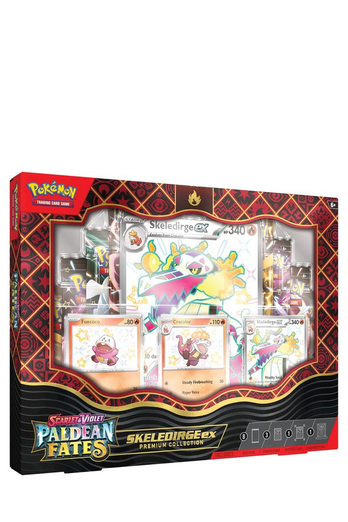 Pokémon - Scarlet & Violet - Paldean Fates Premium Kollektion Skeledirge ex - Englisch