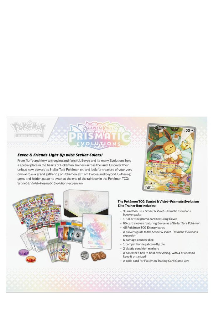 Pokémon - Scarlet & Violet - Prismatic Evolutions Elite Trainer Box - Englisch