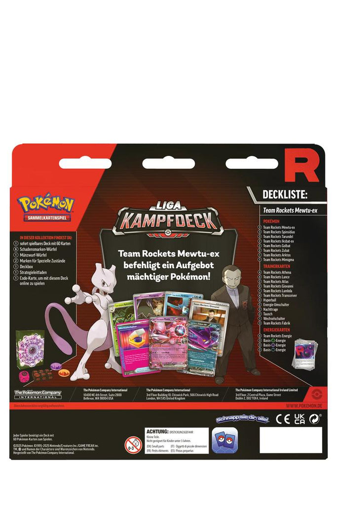 Pokémon - Team Rockets Mewtu ex Liga Kampfdeck - Deutsch