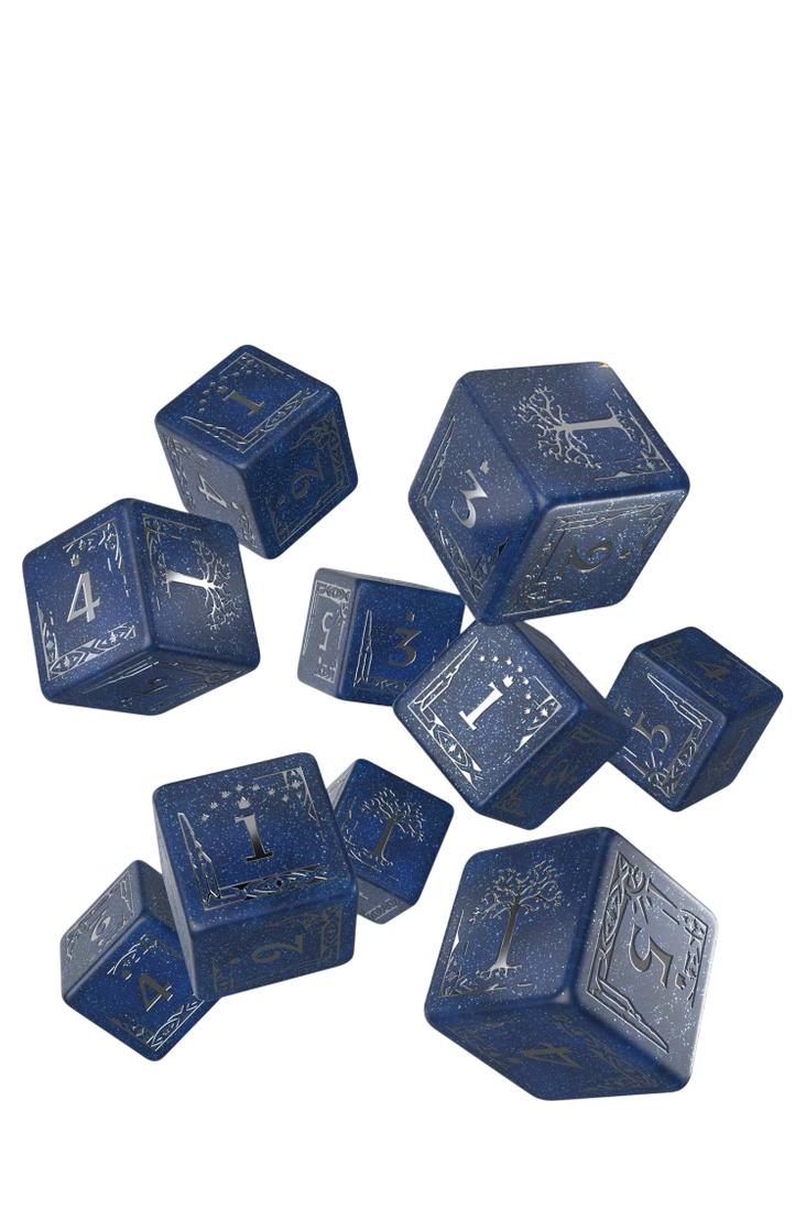 Q Workshop - 10er-Pack 15mm D6 Würfel - The Lord of The Rings - Gondor