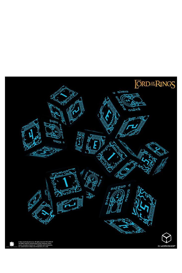 Q Workshop - 10er-Pack 15mm D6 Würfel - The Lord of The Rings - Moria