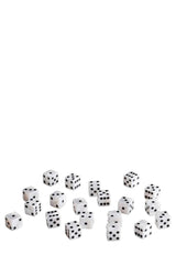Q Workshop - 20er-Pack 14mm D6 Würfel - Pearl - Black