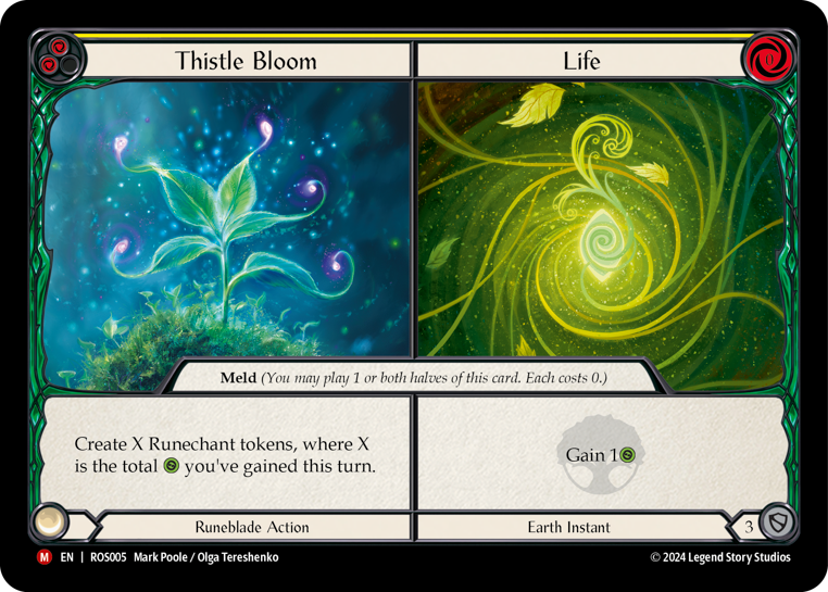 Flesh and Blood - Thistle Bloom // Life Rainbow Foil - Rosetta