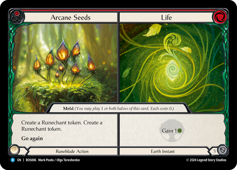 Flesh and Blood - Arcane Seeds // Life Rainbow Foil - Rosetta