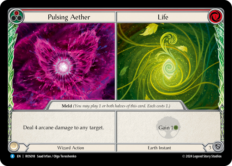 Flesh and Blood - Pulsing Aether // Life Rainbow Foil - Rosetta