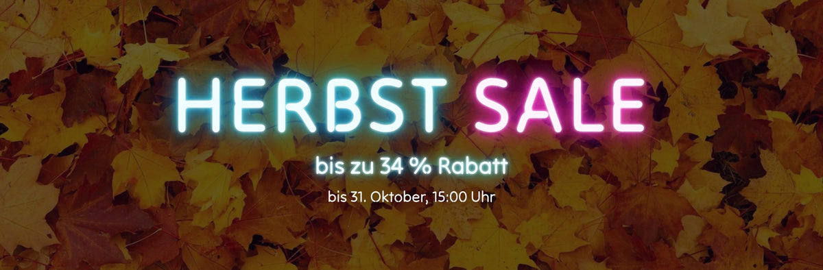 Herbst Sale – bis zu 34 % Rabatt