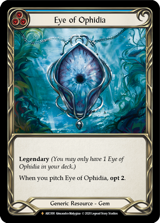 Flesh and Blood - Eye of Ophidia Rainbow Foil - Arcane Rising Unlimited