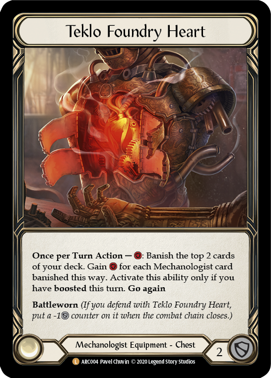 Flesh and Blood - Teklo Foundry Heart Rainbow Foil - Arcane Rising Unlimited