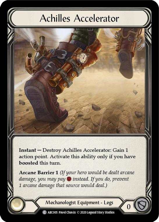 Flesh and Blood - Achilles Accelerator Rainbow Foil - Arcane Rising Unlimited