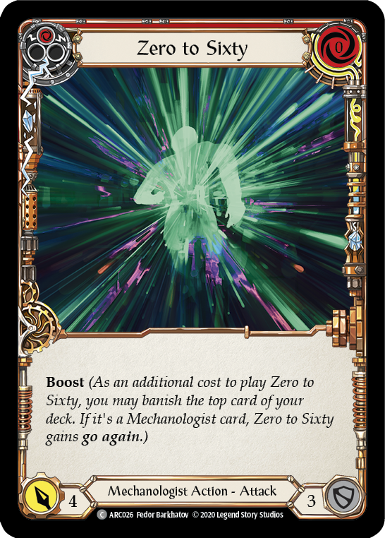 Flesh and Blood - Zero to Sixty (Red) Rainbow Foil - Arcane Rising Unlimited