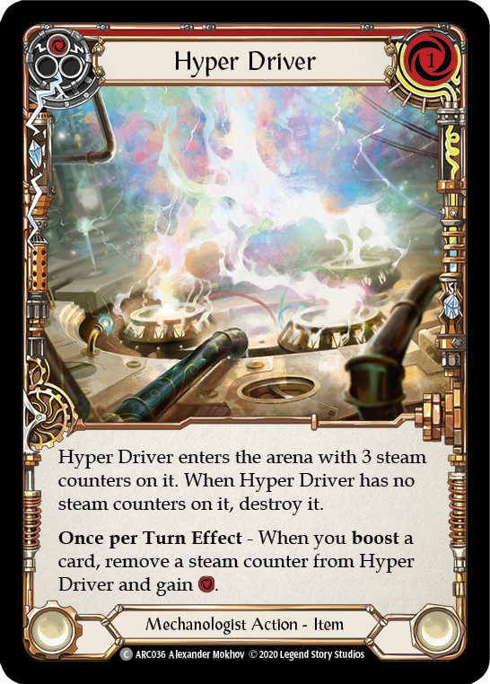 Flesh and Blood - Hyper Driver Rainbow Foil - Arcane Rising Unlimited