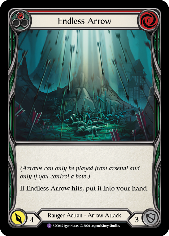 Flesh and Blood - Endless Arrow Rainbow Foil - Arcane Rising Unlimited