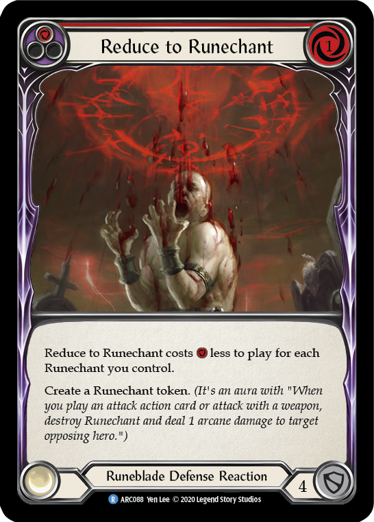 Flesh and Blood - Reduce to Runechant (Red) - Arcane Rising Unlimited