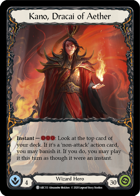 Flesh and Blood - Kano, Dracai of Aether - Arcane Rising Unlimited