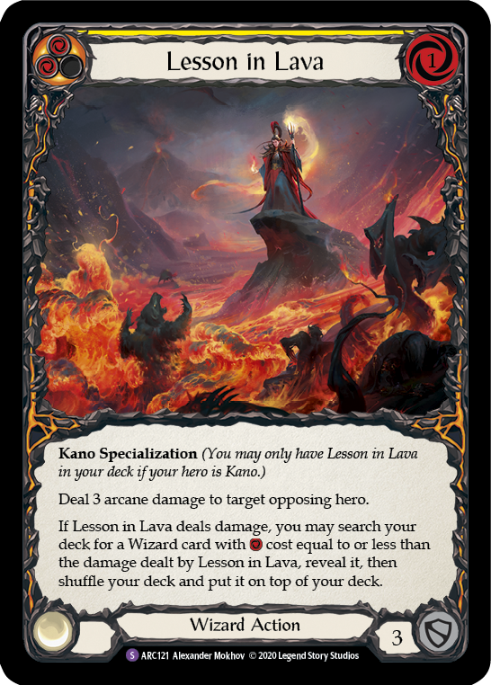 Flesh and Blood - Lesson in Lava - Arcane Rising Unlimited