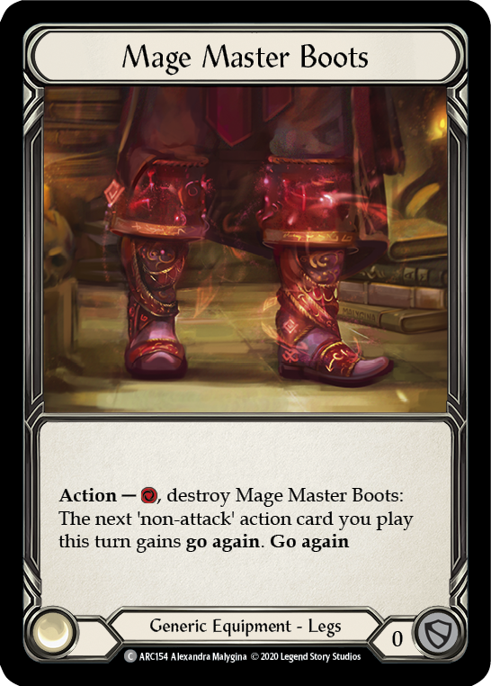 Flesh and Blood - Mage Master Boots Rainbow Foil - Arcane Rising Unlimited