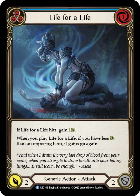 Flesh and Blood - Life for a Life (Blue) - Arcane Rising Unlimited