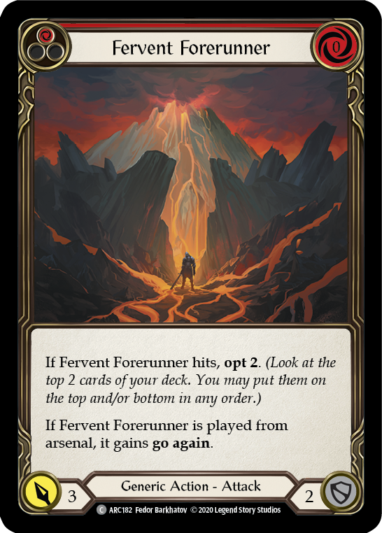 Flesh and Blood - Fervent Forerunner (Red) - Arcane Rising Unlimited