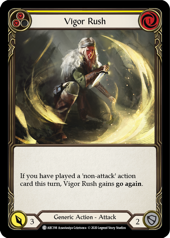 Flesh and Blood - Vigor Rush (Yellow) - Arcane Rising Unlimited