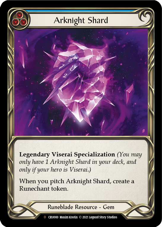 Flesh and Blood - Arknight Shard Rainbow Foil - Crucible of War Unlimited