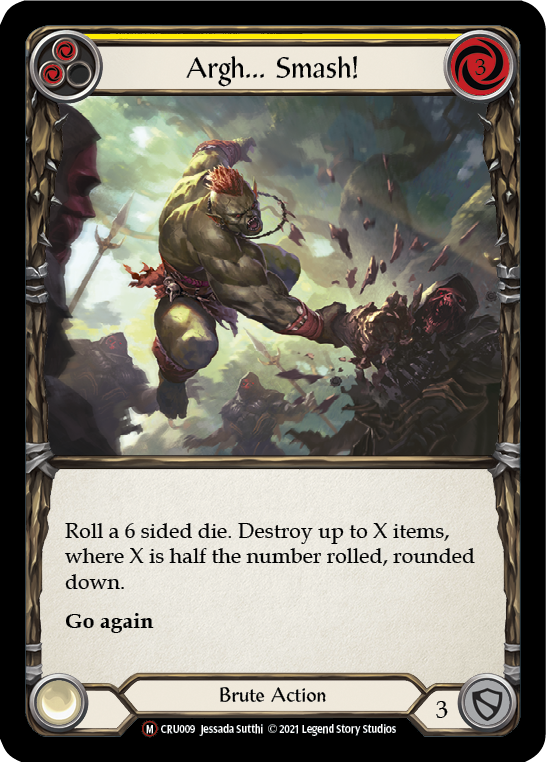 Flesh and Blood - Argh… Smash! Rainbow Foil - Crucible of War Unlimited