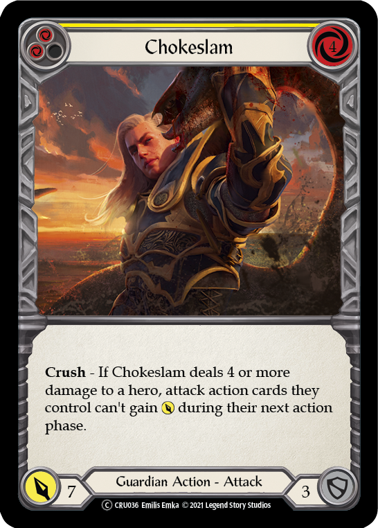 Flesh and Blood - Chokeslam (Yellow) - Crucible of War Unlimited