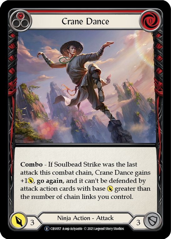 Flesh and Blood - Crane Dance (Red) Rainbow Foil - Crucible of War Unlimited