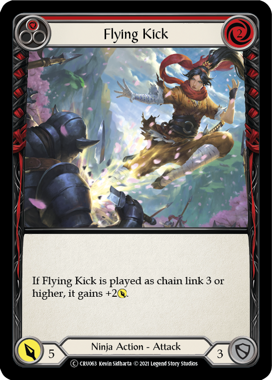 Flesh and Blood - Flying Kick (Red) - Crucible of War Unlimited