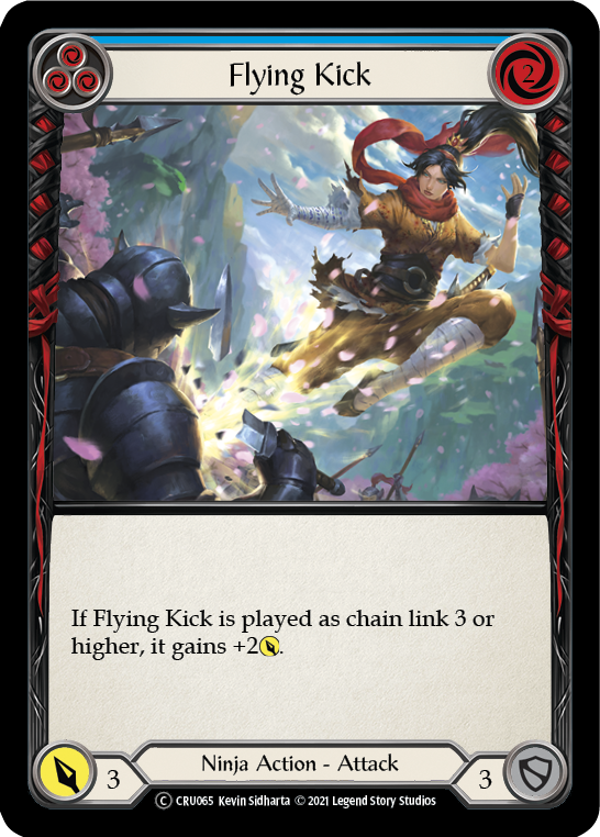 Flesh and Blood - Flying Kick (Blue) - Crucible of War Unlimited