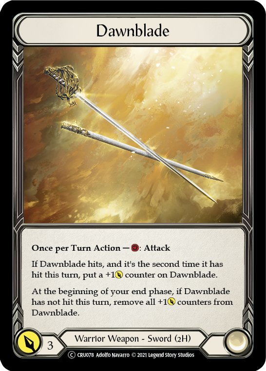 Flesh and Blood - Dawnblade Rainbow Foil - Crucible of War Unlimited