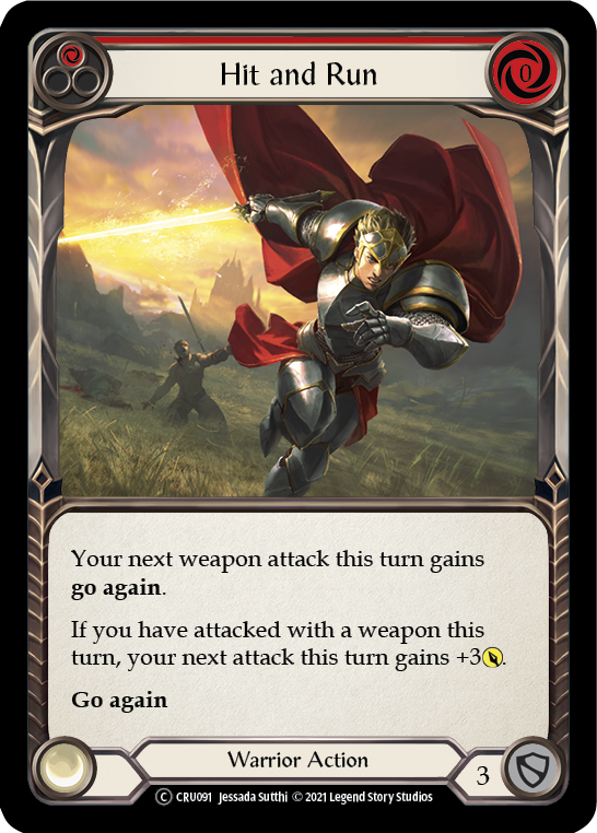 Flesh and Blood - Hit and Run (Red) - Crucible of War Unlimited