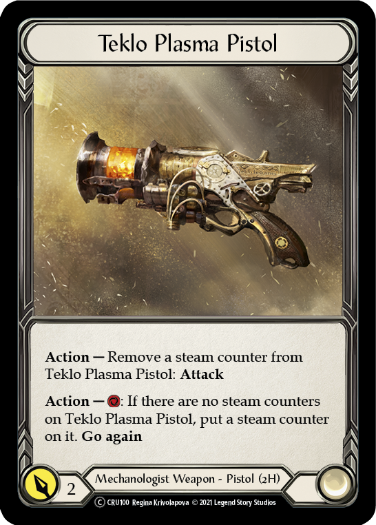 Flesh and Blood - Teklo Plasma Pistol Rainbow Foil - Crucible of War Unlimited