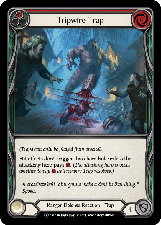 Flesh and Blood - Tripwire Trap Rainbow Foil - Crucible of War Unlimited