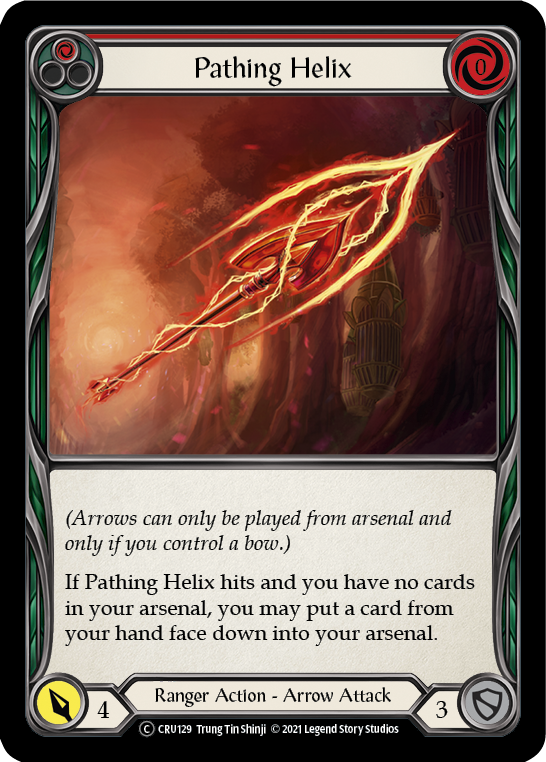 Flesh and Blood - Pathing Helix (Red) Rainbow Foil - Crucible of War Unlimited