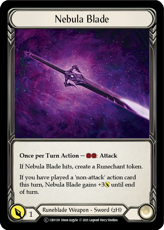 Flesh and Blood - Nebula Blade Rainbow Foil - Crucible of War Unlimited