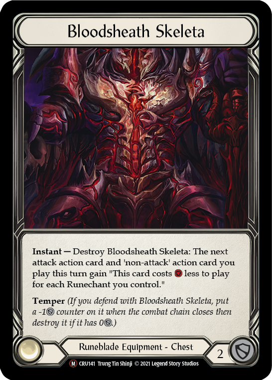 Flesh and Blood - Bloodsheath Skeleta Rainbow Foil - Crucible of War Unlimited