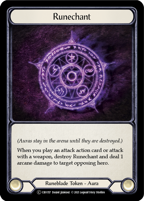 Flesh and Blood - Runechant Rainbow Foil - Crucible of War Unlimited