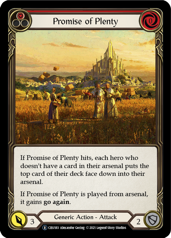 Flesh and Blood - Promise of Plenty (Red) - Crucible of War Unlimited