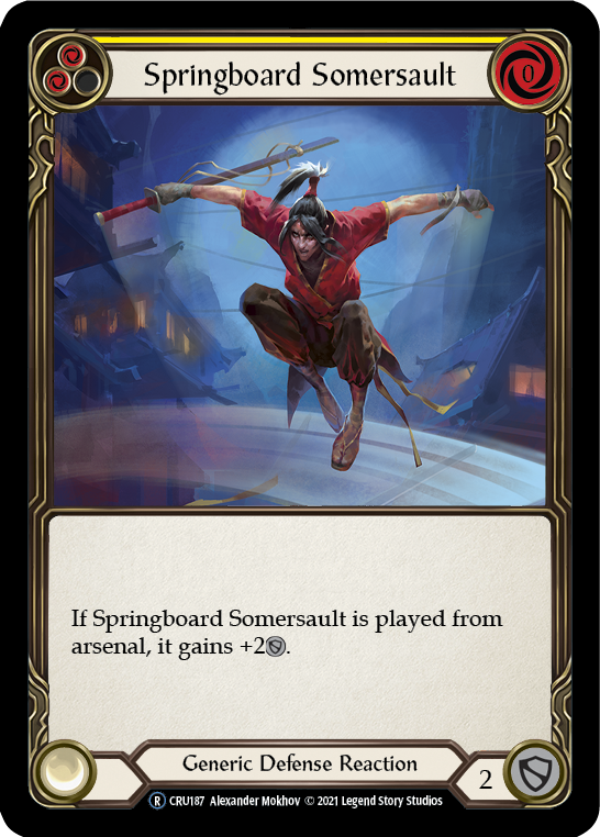 Flesh and Blood - Springboard Somersault Rainbow Foil - Crucible of War Unlimited