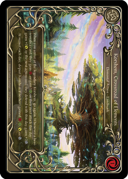 Flesh and Blood - Korshem, Crossroad of Elements Rainbow Foil - Tales of Aria Unlimited