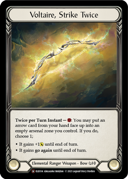 Flesh and Blood - Voltaire, Strike Twice Rainbow Foil - Tales of Aria Unlimited