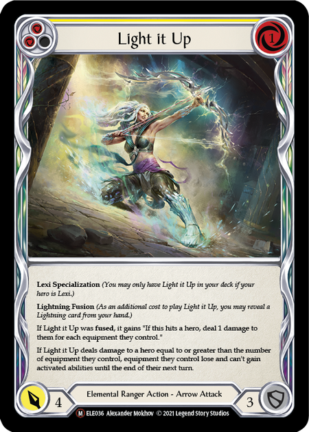 Flesh and Blood - Light it Up Rainbow Foil - Tales of Aria Unlimited