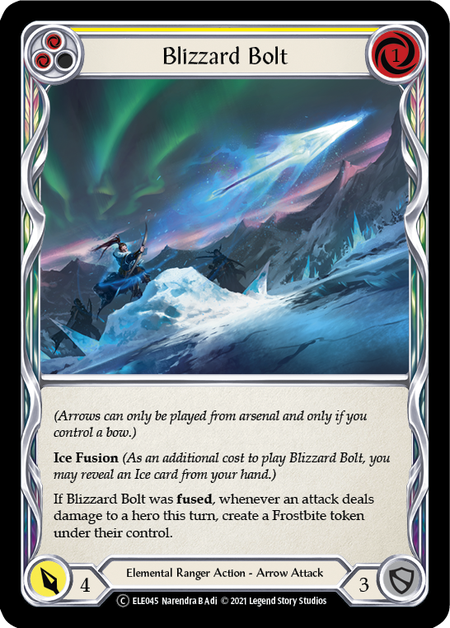 Flesh and Blood - Blizzard Bolt (Yellow) - Tales of Aria Unlimited