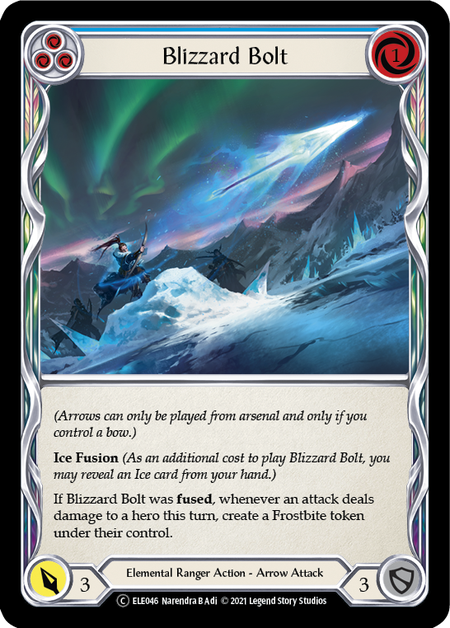 Flesh and Blood - Blizzard Bolt (Blue) - Tales of Aria Unlimited