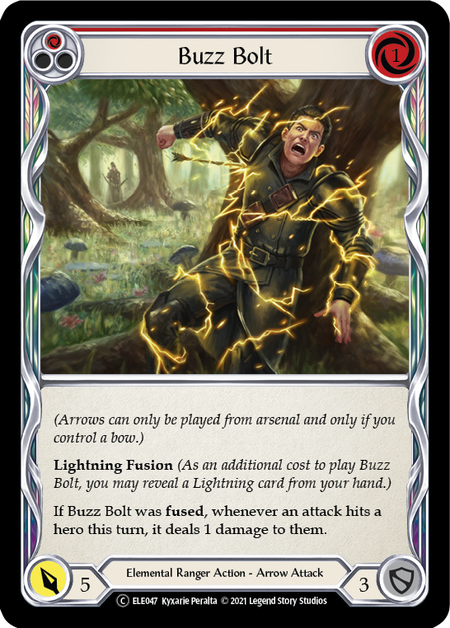 Flesh and Blood - Buzz Bolt (Red) Rainbow Foil - Tales of Aria Unlimited