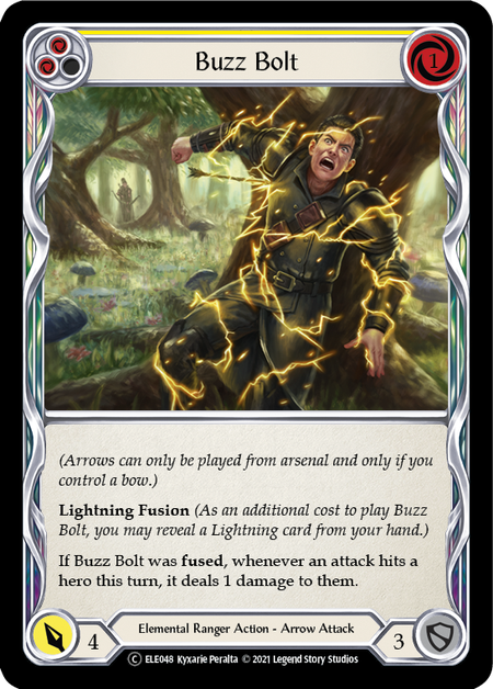 Flesh and Blood - Buzz Bolt (Yellow) Rainbow Foil - Tales of Aria Unlimited