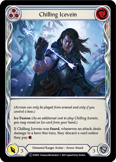 Flesh and Blood - Chilling Icevein (Blue) Rainbow Foil - Tales of Aria Unlimited