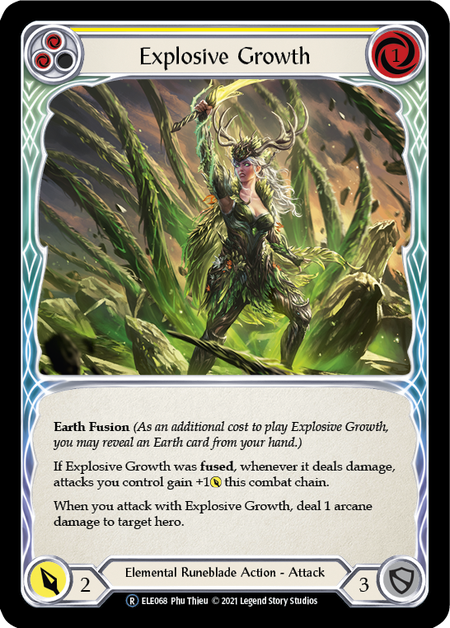 Flesh and Blood - Explosive Growth (Yellow) - Tales of Aria Unlimited